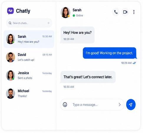 Chat Application project preview