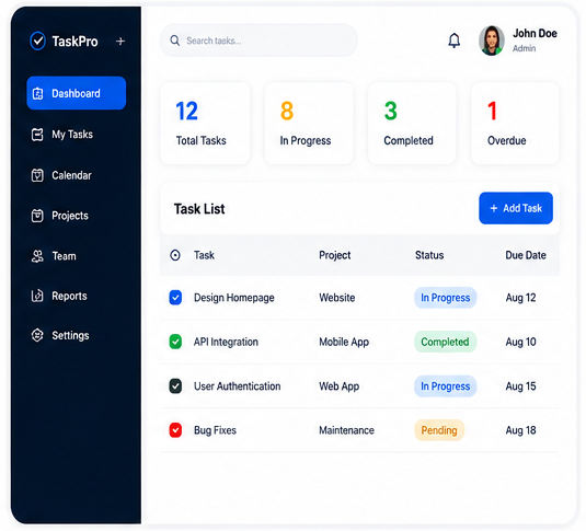 Task Management App project preview