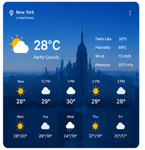 Weather Web App project preview